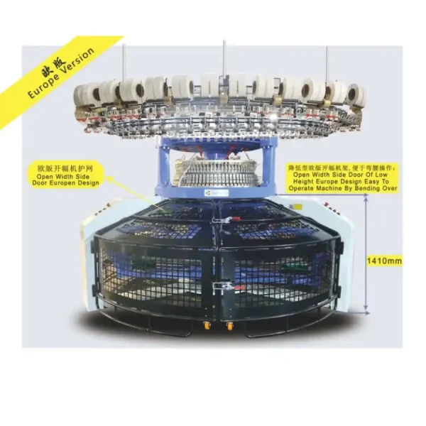 欧版双面棉毛罗纹开幅机