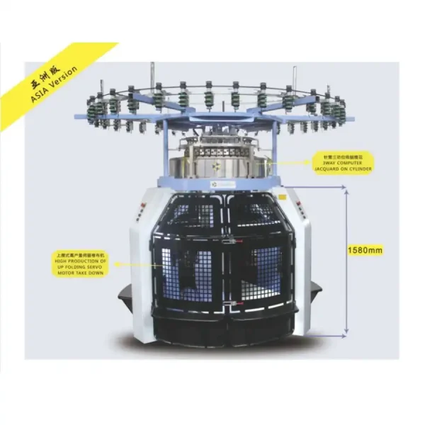 亚洲单面高脚电脑提花鞋面机