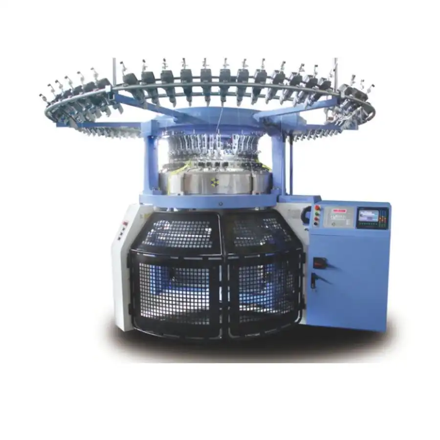 欧版双面上下电脑提花+上下移圈四色调线全自动机